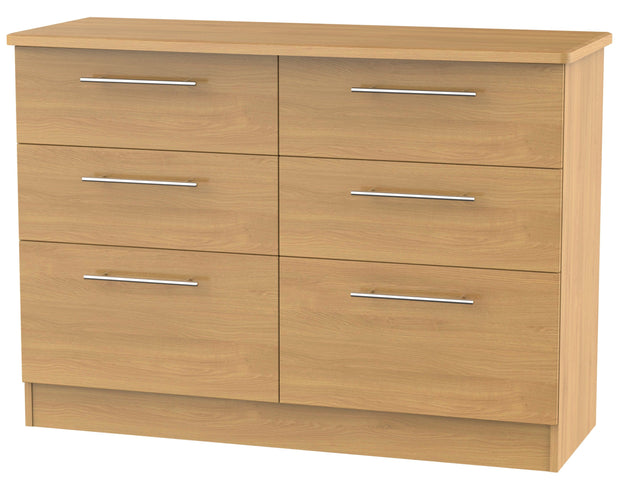 Sherwood 6 Drawer Midi Chest Of Drawers