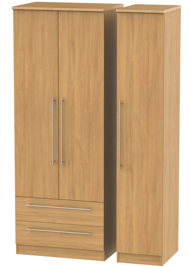 Sherwood 3 Door 2 Left Drawer Tall Wardrobe