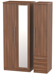 Sherwood 3 Door 2 Drawer Combi Wardrobe