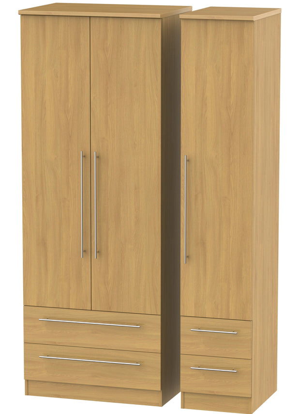 Sherwood 3 Door 4 Drawer Tall Wardrobe