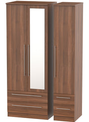 Sherwood 3 Door 4 Drawer Tall Combi Wardrobe