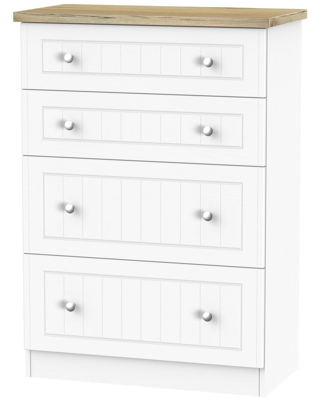 Vienna 4 Drawer Deep Chest Of Drawers