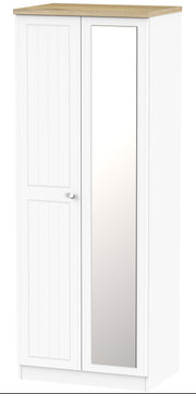 Vienna 2 Door Tall Mirror Wardrobe