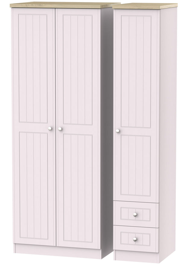 Vienna 3 Door 2 Left Drawer Tall Wardrobe