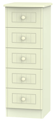 Warwick 5 Drawer Narrow Chest Of Drawers