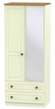 Warwick 2 Door Mirror Combi Wardrobe