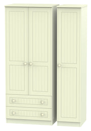 Warwick 3 Door 2 Left Drawer Wardrobe