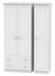 Warwick 3 Door 2 Left Drawer Wardrobe