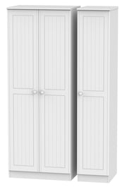 Warwick 3 Door Tall Plain Wardrobe