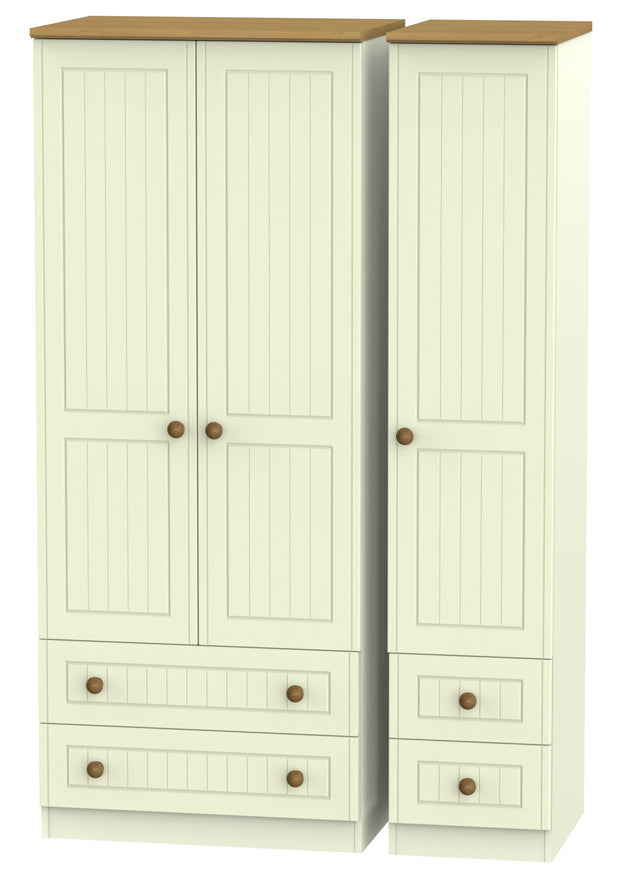 Warwick 3 Door 4 Drawer Wardrobe