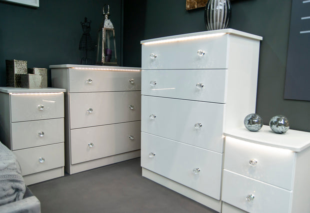 Lumiere 4 Drawer Deep Chest Of Drawers
