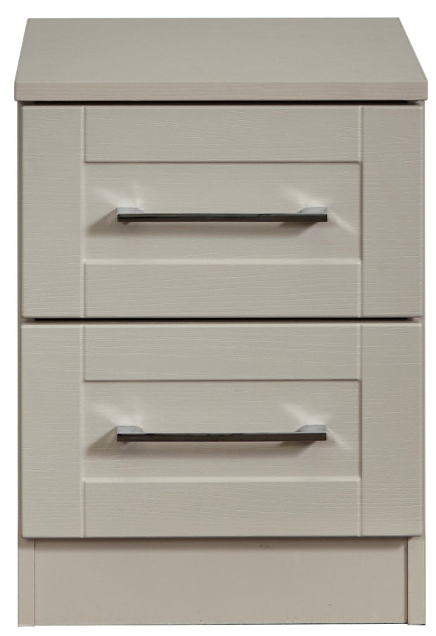 York 2 Drawer Bedside Cabinet