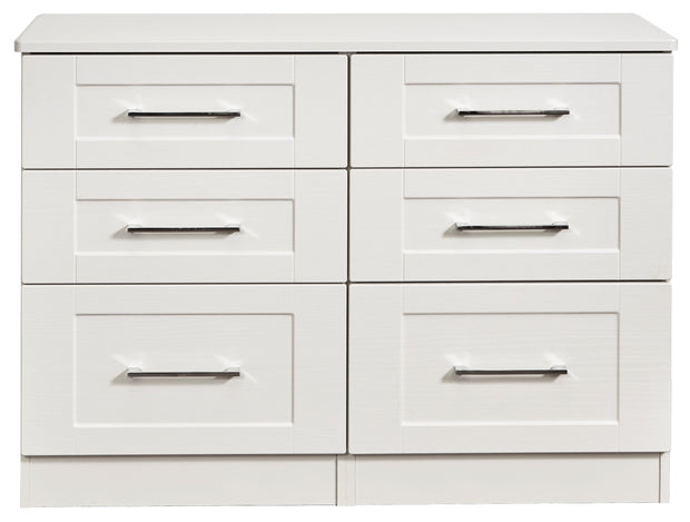 York 6 Drawer Midi Chest Of Drawers