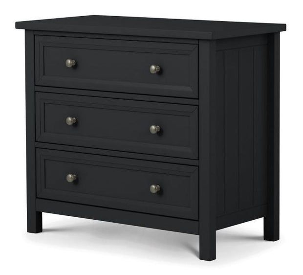 Maine 3 Drawer Chest - Anthracite