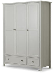 Maine 3 Door Combination Wardrobe - Dove Grey