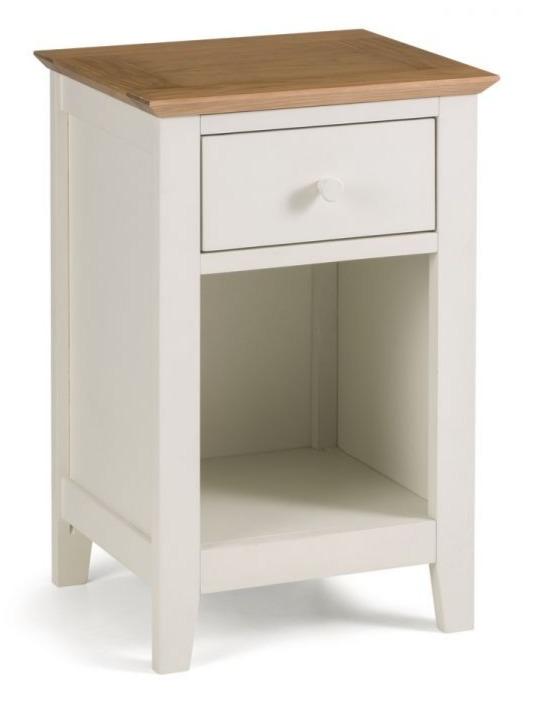 Salerno 2-Tone 1 Drawer Bedside Table